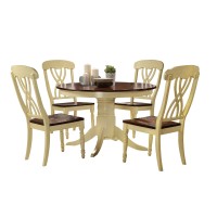 Acme Dylan Dining Table In Buttermilk & Oak