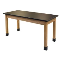 National Public Seating Science Lab Table - Phenolic Top - Plain Front - 24 X 60