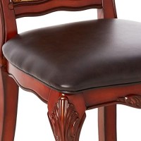 Acme Dresden Dining Side Chair In Pu And Cherry Oak (Set Of 2)