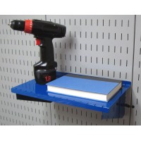 Wall Control Pegboard Shelf 9In Deep Pegboard Shelf Assembly For Wall Control Pegboard And Slotted Tool Board Blue