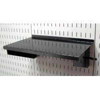 Wall Control Pegboard Shelf 9In Deep Pegboard Shelf Assembly Only For Use Brand Slotted Pegboard Black