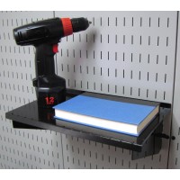 Wall Control Pegboard Shelf 9In Deep Pegboard Shelf Assembly Only For Use Brand Slotted Pegboard Black