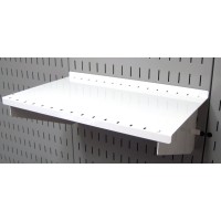 Wall Control Pegboard Shelf 9In Deep Pegboard Shelf Assembly For Wall Control Pegboard And Slotted Tool Board White