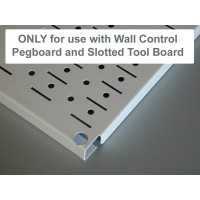 Wall Control Pegboard Shelf 9In Deep Pegboard Shelf Assembly For Wall Control Pegboard And Slotted Tool Board White