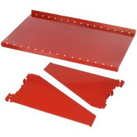 Wall Control Pegboard Shelf 9In Deep Pegboard Shelf Assembly For Wall Control Pegboard And Slotted Tool Board Red