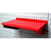 Wall Control Pegboard Shelf 9In Deep Pegboard Shelf Assembly For Wall Control Pegboard And Slotted Tool Board Red