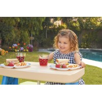 Little Tikes Easy Store Picnic Table With Umbrella Multi Color 4200L X 3800W X 1975H