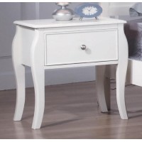 Dominique French Country White Nightstand