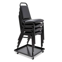 Alera Sccart Stacking Chair Dolly, 22-1/2W X 22-1/2D, Black