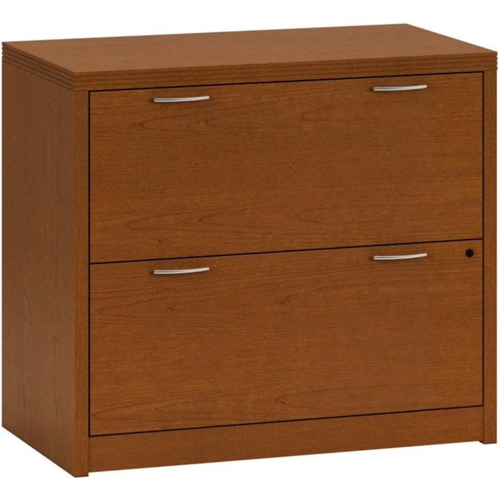 HON Valido H11563 Lateral File 36 x 20 x 295 2 Drawers Ribbon Edge Finish Bourbon Cherry