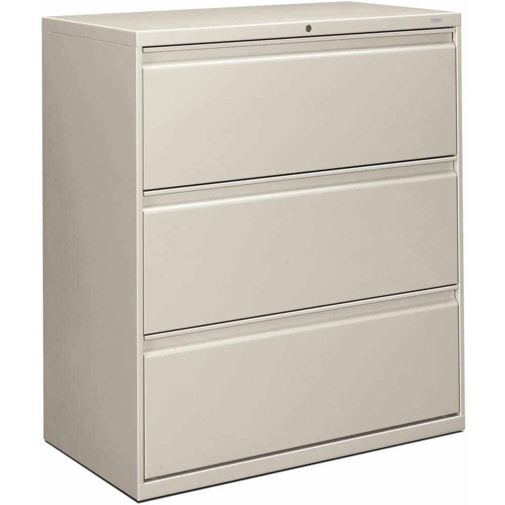 Hon Brigade 800 H883 Lateral File 36 X 18 X 409 3 Drawers Finish Light Gray