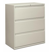 Hon Brigade 800 H883 Lateral File 36 X 18 X 409 3 Drawers Finish Light Gray