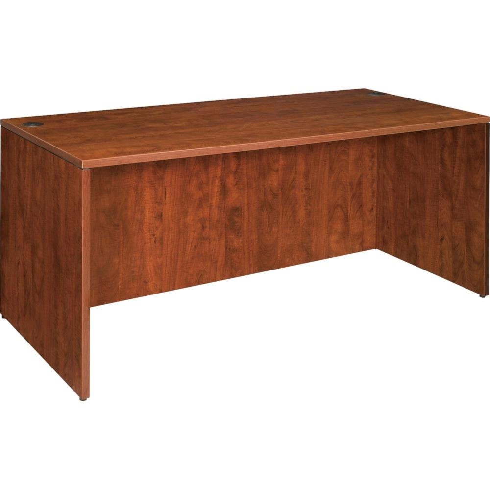 Lorell Essentials Rectangular Desk Shell 59 x 295 x 295 Finish Cherry Laminate