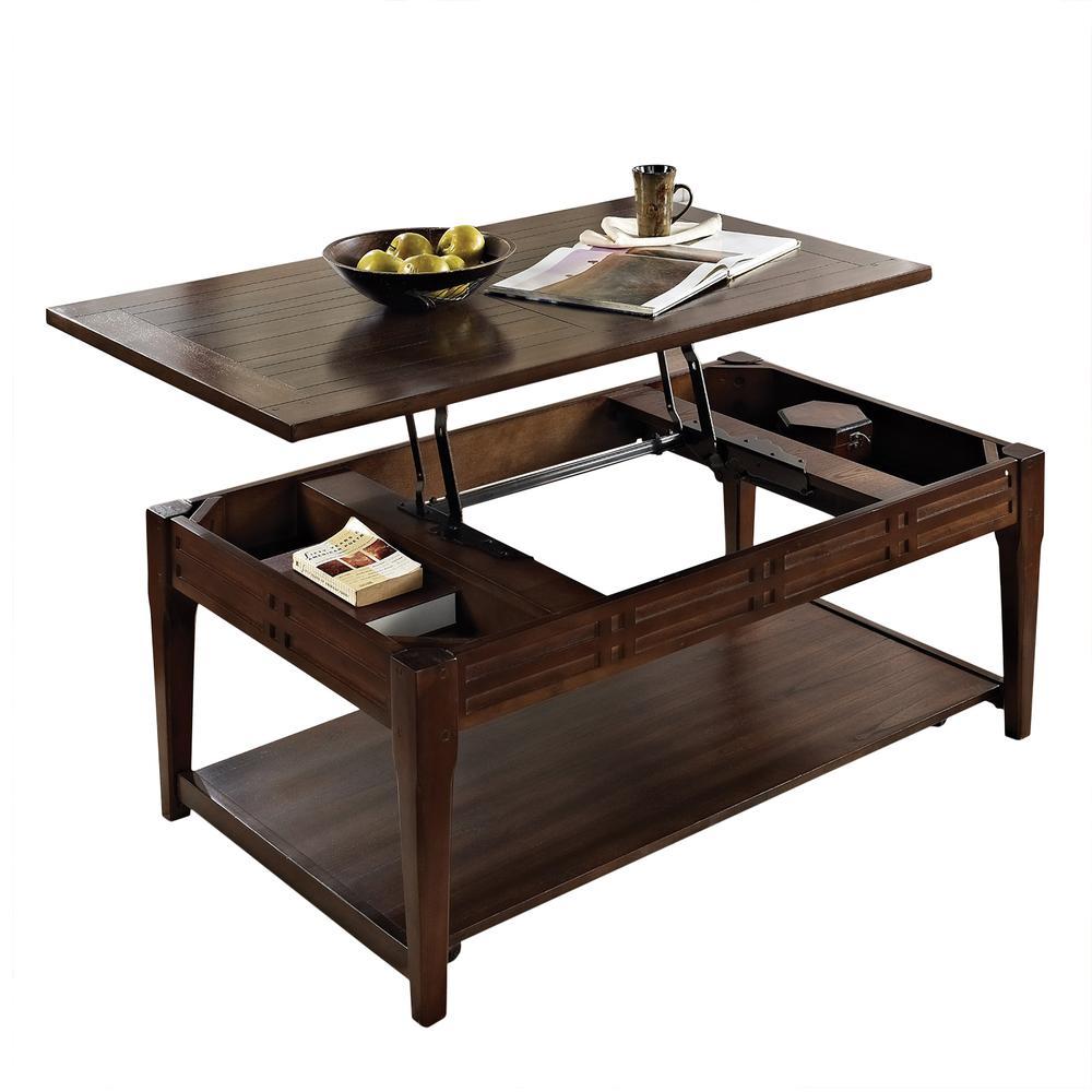 Crestline Lift-Top Cocktail Table w/Casters