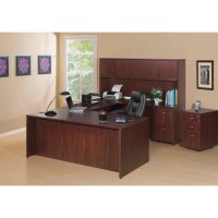 Lorell Essentials Return Shell 356 x 236 x 1 x 295 Finish Laminate Mahogany