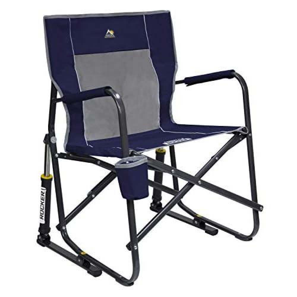 Gci Outdoor 37060 Freestyle Rocker Portable Folding Rocking Chair, Indigo Blue