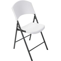 Lifetime Products Contoured Folding Chair, White