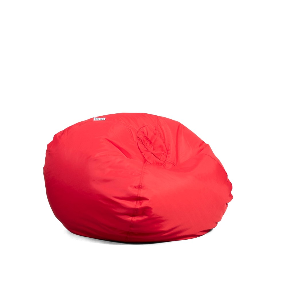 Big Joe Classic Bean Bag Chair Red Smartmax Durable Polyester Nylon Blend 2 Feet Round