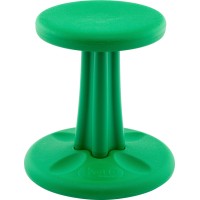 Kore Kids Wobble Chair - Flexible Seating Stool For Classroom & Elementary School, Add/Adhd - Made In The Usa - Age 6-7, Grade 1-2, Green (14In)