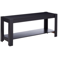 Furinno Parsons Entertainment Center Television Stand/Coffee Table, Black