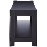 Furinno Parsons Entertainment Center Television Stand/Coffee Table, Black