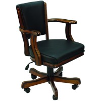 SWIVEL GAME CHAIR - CHESTNUT