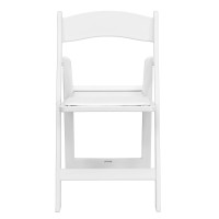 Flash Furniture Hercules Series Folding Chair White Resin Set Of 4 800Lb Weight Capacity Comfortable Event Chair Light Wei