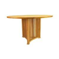 Anderson Teak Mission Round Table, 51-Inch