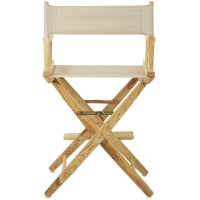 Extrawide Premium 24 Directors Chair Natural Frame Wnatural Color Cover