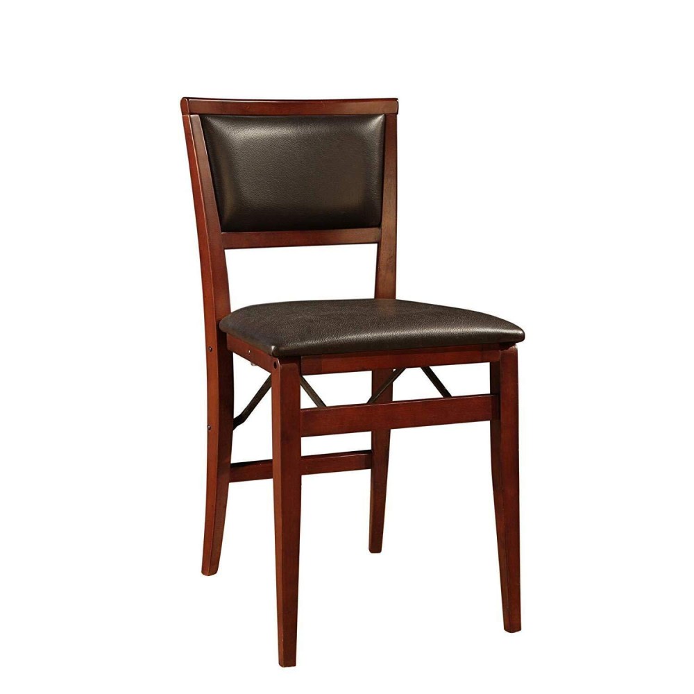 Linon Keira Pad Folding Chair, Set Of 2, Engineered Wood