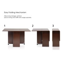 Furinno Boyate Special Simple Folding Table, Walnut