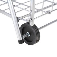 Helping Hand Deluxe Stair Climber Cart In Silver | Folding Cart Holds Up To 60 Lbs - Great For Shopping, Camping, Sport Events, & Much More