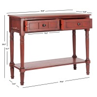 Safavieh American Homes Collection Samantha Red 2-Drawer Console Table