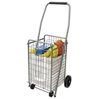 Faucet Queens 4 N Shop Cart Pop On Wheels For Quick Assembly, Silver