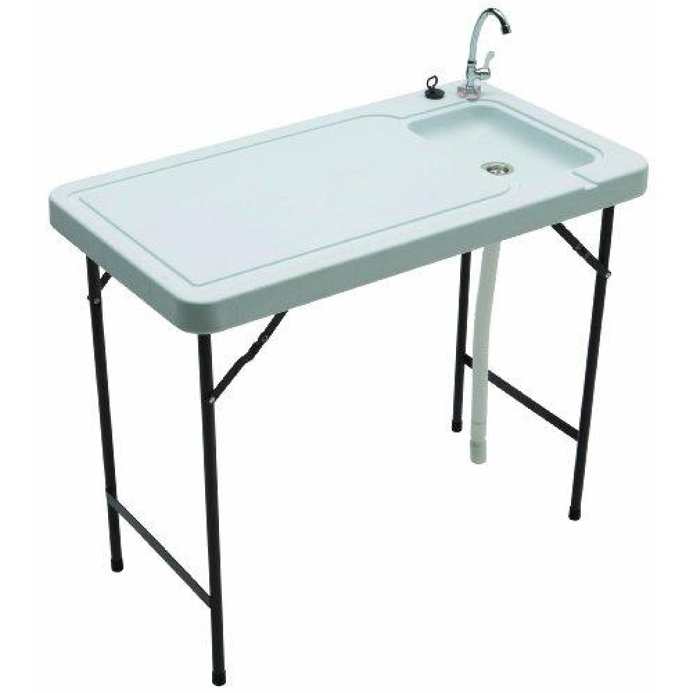 Tricam Mt-2/Skft-44 Outdoor Fish And Game Cleaning Table With Quick-Connect Stainless Steel Faucet