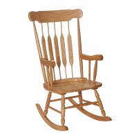 Gift Mark Adult Rocking Chair Natural Finish