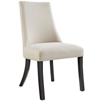 Modway Reverie Modern Upholstered Fabric Parsons Kitchen And Dining Room Chair In Beige