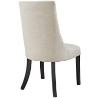 Modway Reverie Modern Upholstered Fabric Parsons Kitchen And Dining Room Chair In Beige