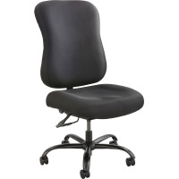 Safco Products 3590Bl Optimus Big & Tall Chair, 400 Lb. Capacity (Optional Arms Sold Separately), Black