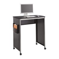 Safco Products 1908Bl Scoot Mobile Stand-Up Desk, Black