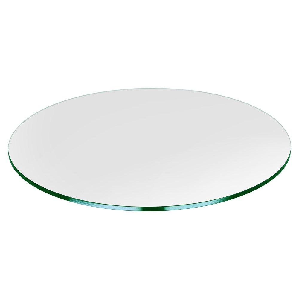 Dulles Glass 34 Round Glass Table Top Tempered 38 Thick Flat Polished Glass