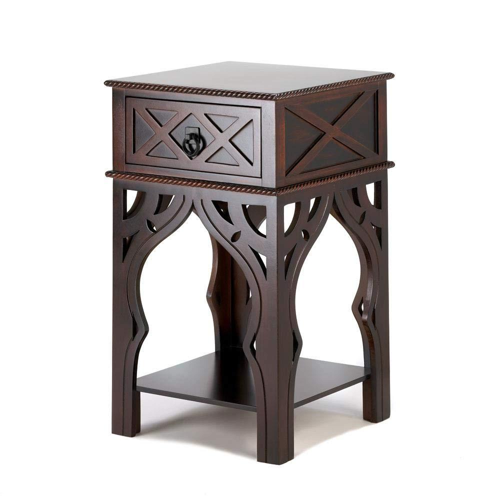 World Of Products 57071766 Moroccan Inspired Accent Table, Brown
