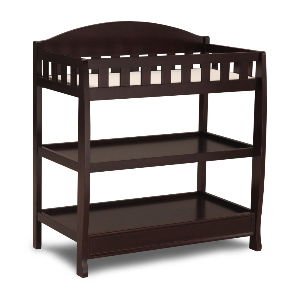 Delta Children Infant Changing Table With Pad, Dark Chocolate