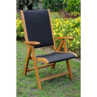 International Caravan Royal Tahiti Multi-Positon Balau Patio Dining Chair