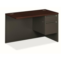 Hon 38000 H38215R Return 48 X 24 X 295 2 X Box File Drawers Waterfall Edge Finish Charcoal