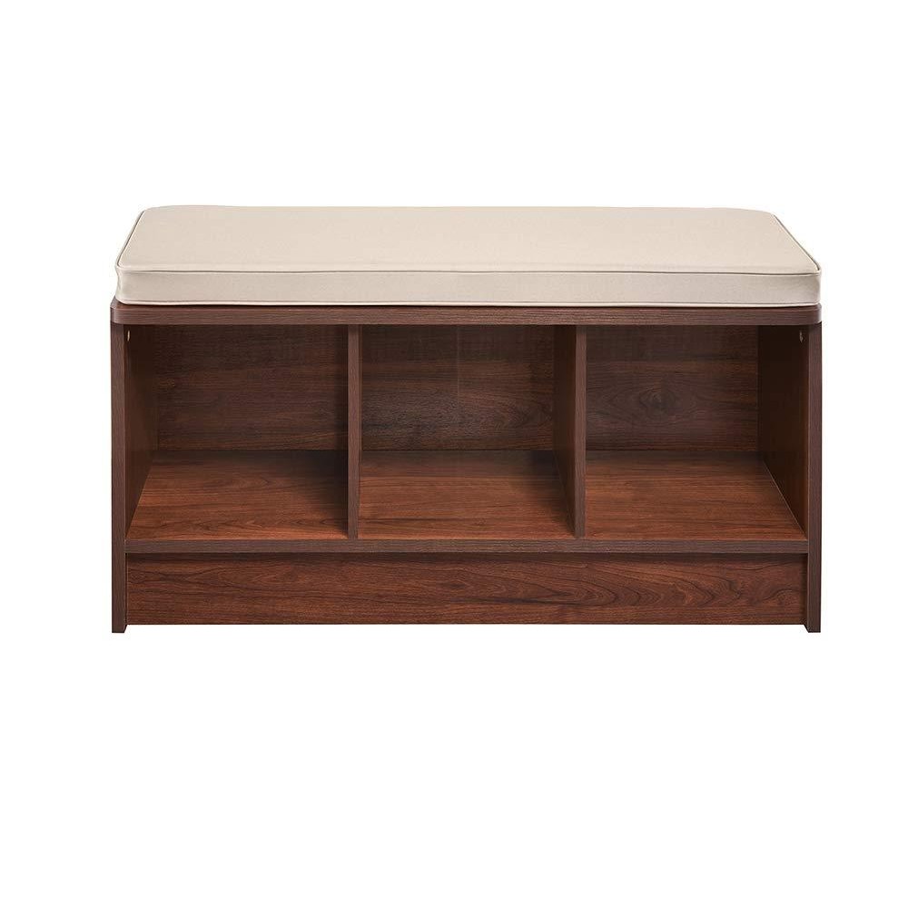 Closetmaid 1309 3Cube Storage Bench Dark Cherry