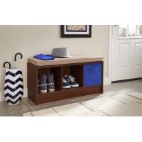 Closetmaid 1309 3Cube Storage Bench Dark Cherry