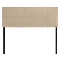 Modway Oliver Linen Fabric Upholstered Queen Headboard In Beige