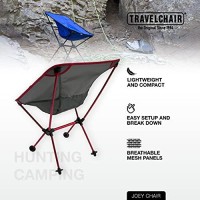 Travelchair Joey Chair, Portable Camping Chair, Super Compact Storage, Red
