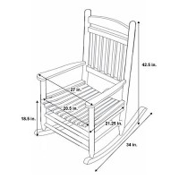 Shine Company Inc. Maine Porch Rocker, White